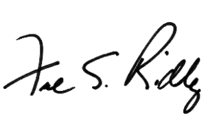 Fred S. Ridley, Signature